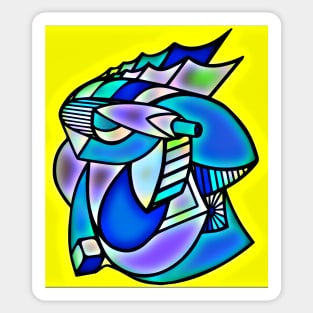 abstract cubism Sticker